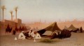 A Late Afternoon Meal At An Encampment Cairo Arabian Orientalist Charles Theodore Frere